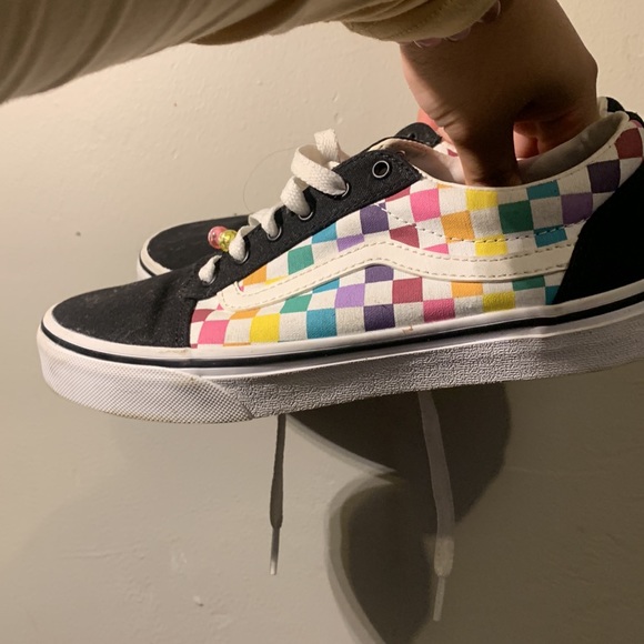 rainbow checkered vans - Picture 4 of 4
